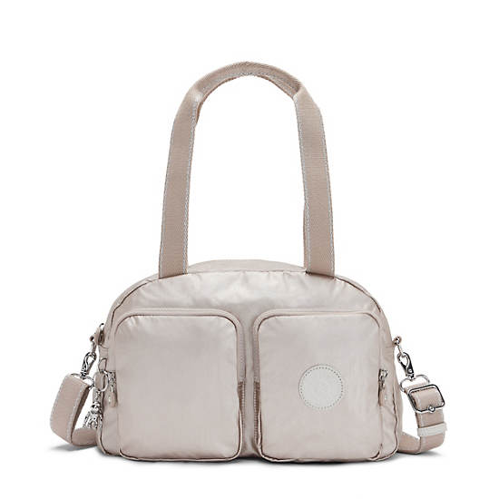 Kipling Cool Defea Metallic Schoudertassen Beige | BE 1396YX